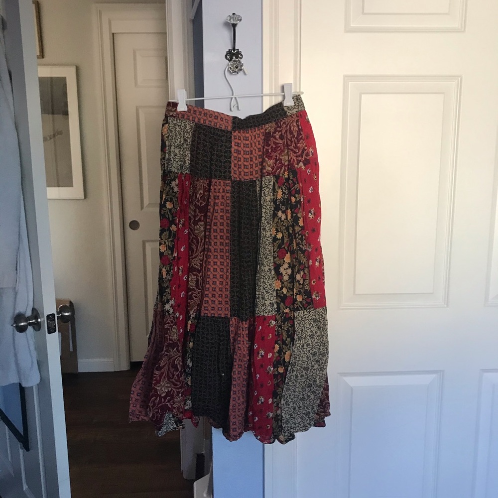 Sag harbor boho patchwork skirt
